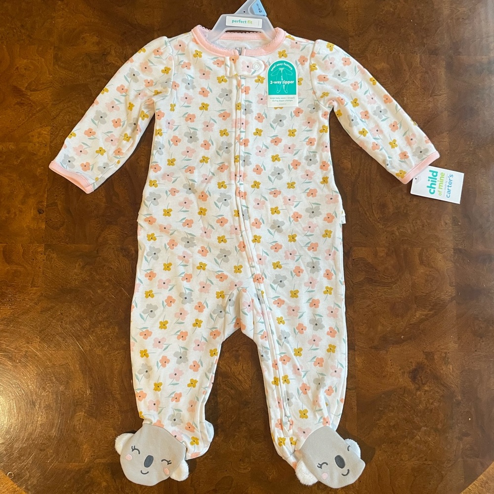 NEW Child of Mine Baby Girl Sleep & Play Size 3-6m